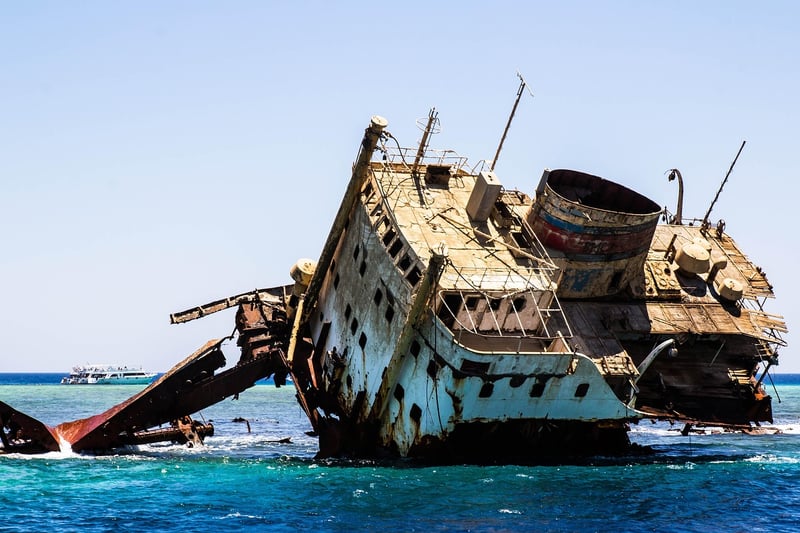 Sunken Shipwreck Exploration
